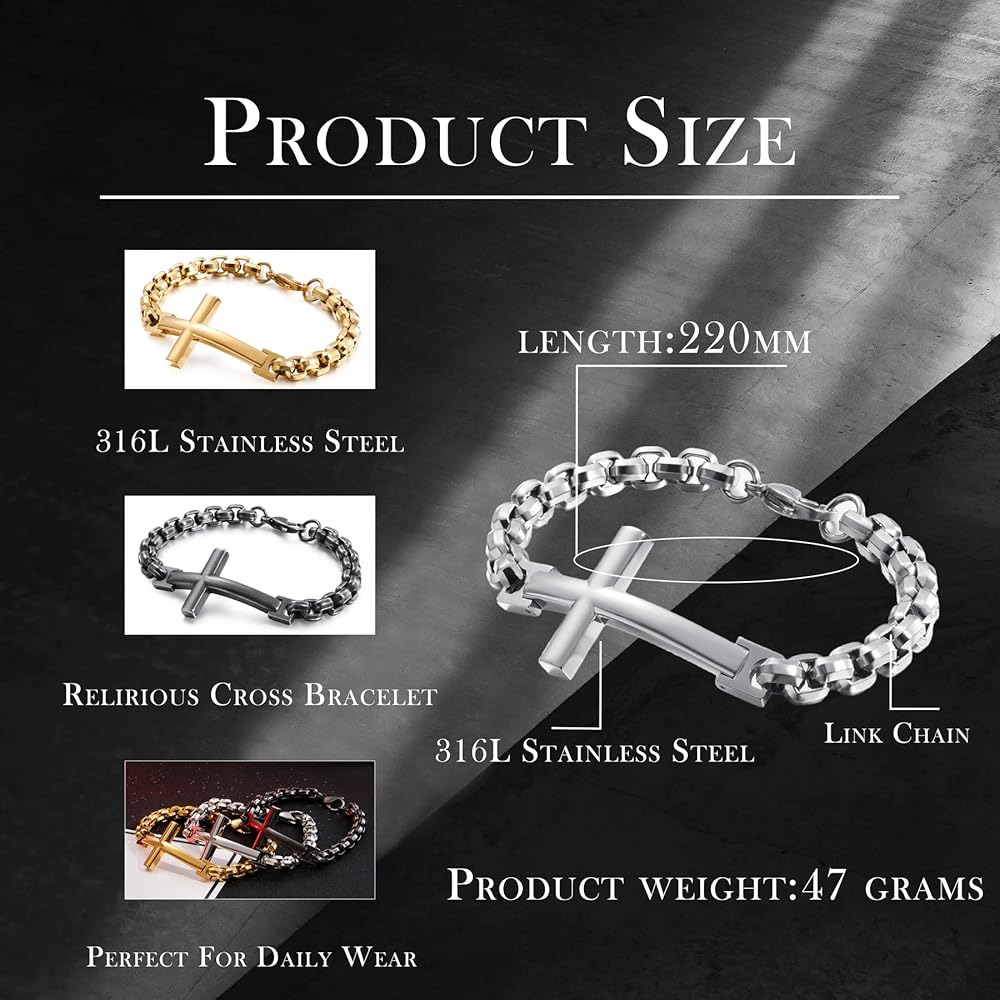 アクセサリー LOINARMIS iron cross ball chain bracelet il_1080xN.3065056164_cr6d.jpg